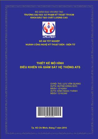 Đồ án Thiết kế mô hình điều khiển và giám sát hệ thống ATS (Phần 1)