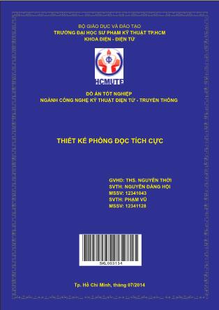 Đồ án Thiết kế phòng đọc tích cực (Phần 1)
