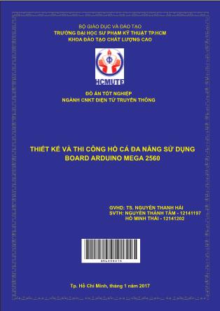 Đồ án Thiết kế và thi công hồ cá đa năng sử dụng board Arduino Mega 2560 (Phần 1)