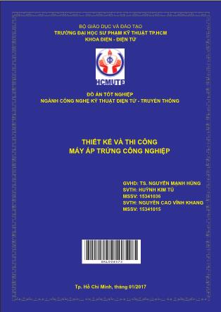 Đồ án Thiết kế và thi công máy ấp trứng công nghiệp (Phần 1)