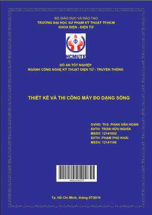 Đồ án Thiết kế và thi công máy đo dạng sóng (Phần 1)