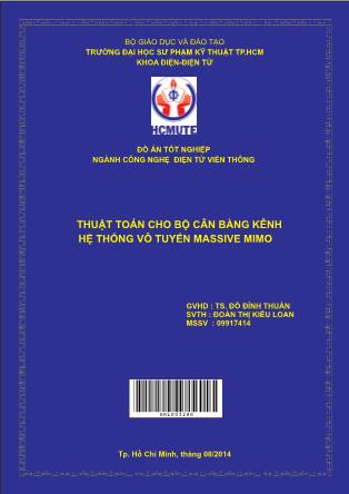 Đồ án Thuật toán cho bộ cân bằng kênh hệ thống vô tuyến Massive MIMO (Phần 1)