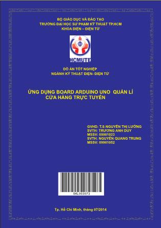 Đồ án Ứng dụng Board Arduino Uno quản lí cửa hàng trực tuyến (Phần 1)