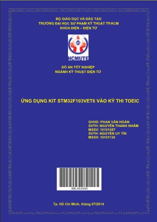 Đồ án Ứng dụng kit STM32F103VET6 vào kỳ thi Toeic (Phần 1)