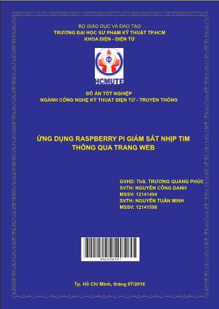 Đồ án Ứng dụng Raspberry Pi giám sát nhịp tim thông qua trang web (Phần 1)