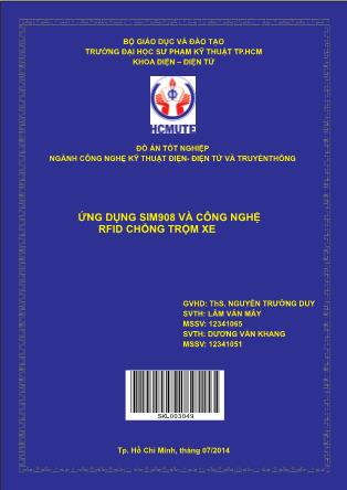 Đồ án Ứng dụng SIM908 và công nghệ RFID chống trộm xe (Phần 1)