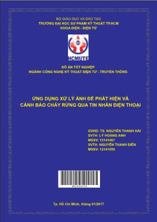 Đồ án Ứng dụng xử lý ảnh để phát hiện và cảnh báo cháy rừng qua tin nhắn điện thoại (Phần 1)