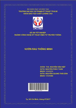Đồ án Vườn rau thông minh (Phần 1)