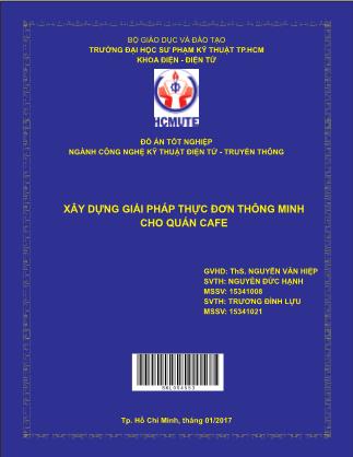 Đồ án Xây dựng giải pháp thực đơn thông minh cho quán cafe (Phần 1)