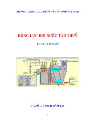 Giáo trình Động lực hơi nước tầu thủy - TS. Lê Hữu Sơn