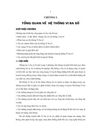Giáo trình Hệ thống vi ba số