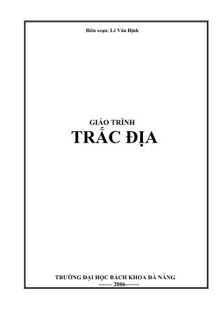 Giáo trình Trắc địa - Lê Văn Định