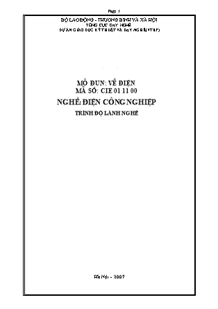 Giáo trình Vẽ điện