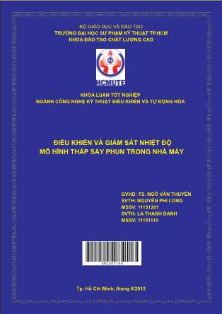 Khóa luận Điều khiển và giám sát nhiệt độ mô hình tháp sấy phun trong nhà máy (Phần 1)