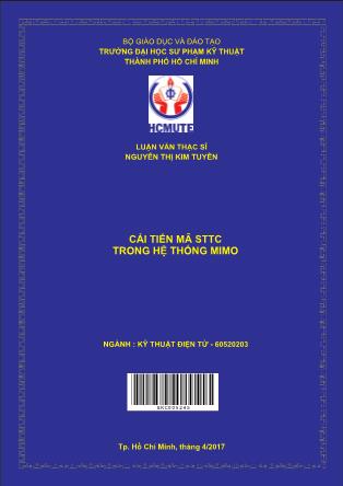 Luận văn Cải tiến mã STTC trong hệ thống MIMO (Phần 1)