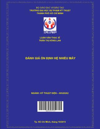 Luận văn Đánh giá ổn định hệ nhiều máy (Phần 1)