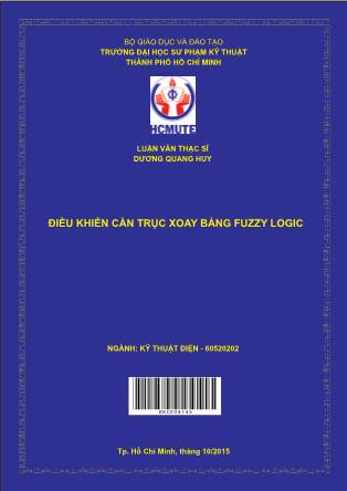Luận văn Điều khiển cần trục xoay bằng fuzzy logic (Phần 1)