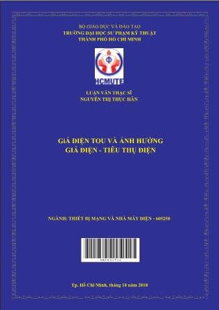 Luận văn Giá điện tou và ảnh hưởng giá điện-tiêu thụ điện (Phần 1)