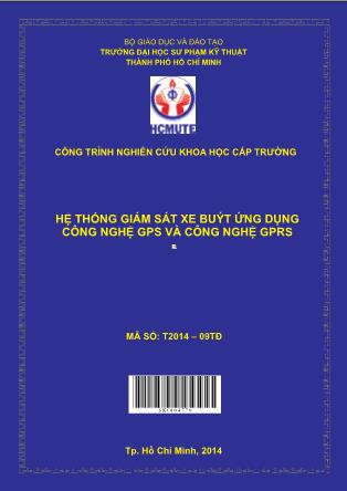 Luận văn Hệ thống giám sát xe buýt ứng dụng công nghệ GPS và công nghệ GPRS (Phần 1)