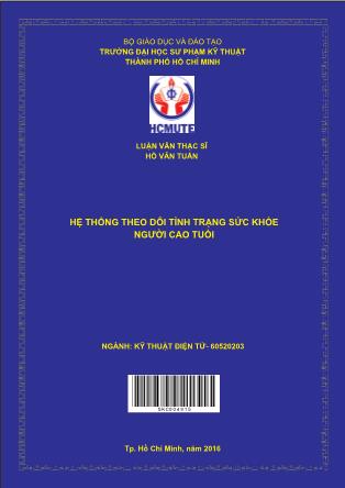 Luận văn Hệ thống theo dõi tình trạng sức khỏe người cao tuổi (Phần 1)