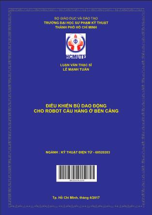 Luận văn Ðiều khiển bù dao ðộng cho robot cẩu hàng ở bến cảng (Phần 1)