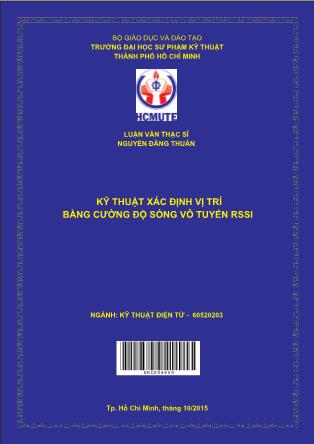 Luận văn Kỹ thuật xác định vị trí bằng cường độ sóng vô tuyến RSSI (Phần 1)