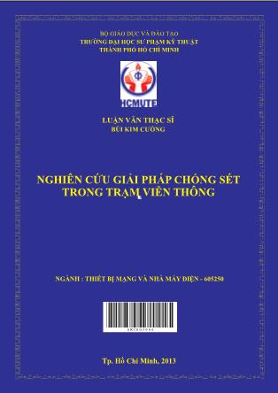 Luận văn Nghiên cứu giải pháp chống sét trong trạm viễn thông (Phần 1)