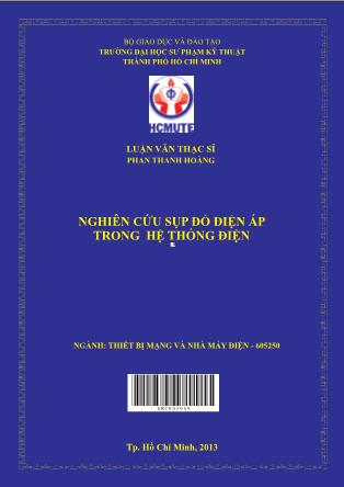 Luận văn Nghiên cứu sụp đổ điện áp trong hệ thống điện (Phần 1)