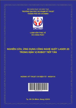 Luận văn Nghiên cứu, ứng dụng công nghệ quét laser 2D trong định vị robot tiếp tân (Phần 1)