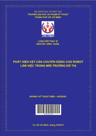 Luận văn Phát hiện vật cản chuyển động cho robot làm việc trong môi trường đô thị (Phần 1)