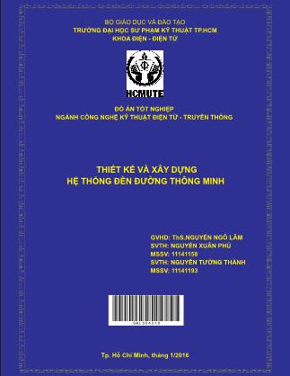 Luận văn Thiết kế và xây dựng hệ thống đèn đường thông minh (Phần 1)