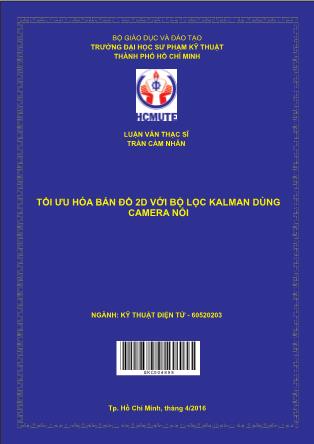 Luận văn Tối ưu hóa bản đồ 2D với bộ lọc kalman dùng camera nổi (Phần 1)