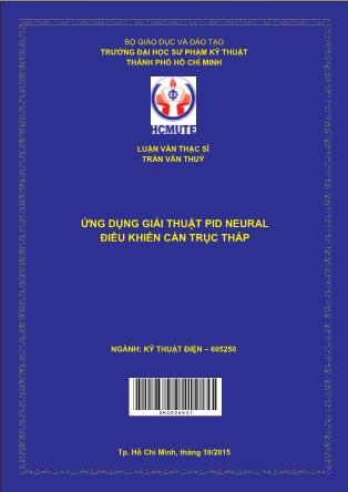 Luận văn Ứng dụng giải thuật PID neural điều khiển cần trục tháp (Phần 1)