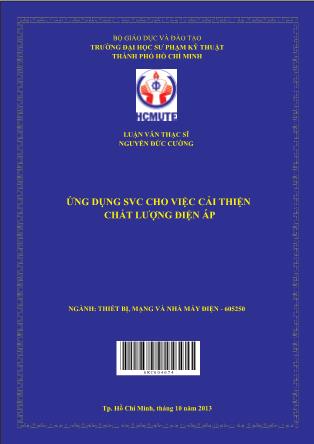 Luận văn Ứng dụng SVC cho việc cải thiện chất lượng điện áp (Phần 1)