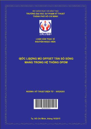 Luận văn Ước lượng mù offset tần số sóng mang trong hệ thống OFDM (Phần 1)
