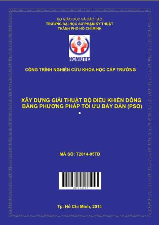 Luận văn Xây dựng giải thuật bộ điều khiển dòng bằng phương pháp tối ưu bầy đàn (PSO) (Phần 1)