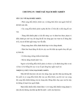 Thiết kế mạch điều khiển (Phần 2)