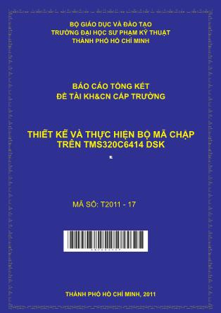 Thiết kế và thực hiện bộ mã chập trên TMS320C6414 DSK (Phần 1)