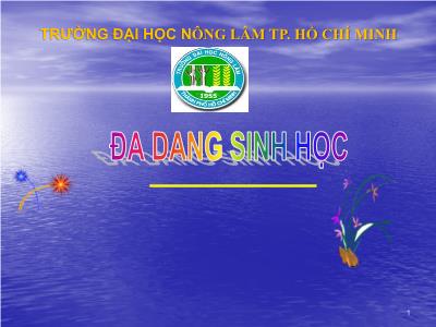 Bài giảng Đa dang sinh học