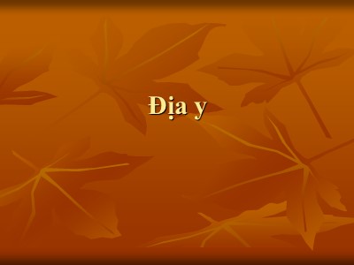 Bài giảng Địa y