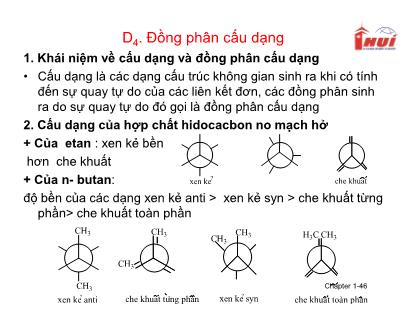 Bài giảng Hóa hữu cơ đại cương (Phần 6)