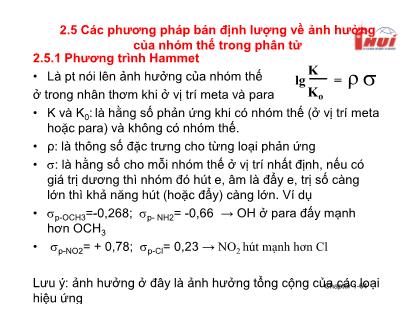 Bài giảng Hóa hữu cơ đại cương (Phần 8)