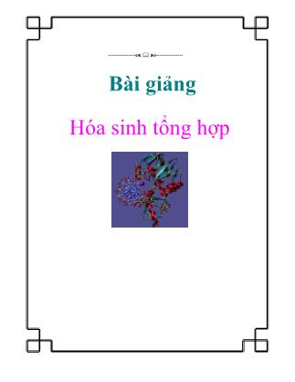 Bài giảng Hóa sinh tổng hợp