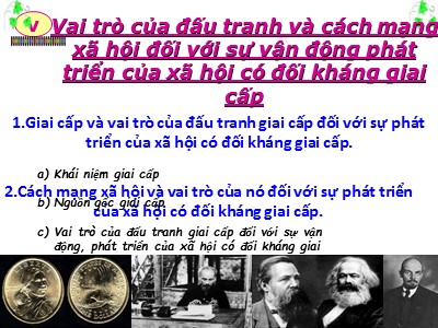 Bài giảng Những nguyên lý cơ bản của chủ nghĩa Mác-Lênin - Chương III:Chủ nghĩa duy vật lịch sử (Phần 2)