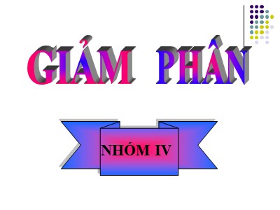 Bài giảng Sinh học: Giảm phân