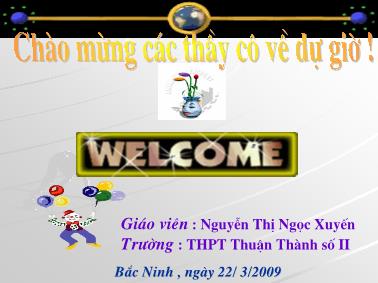 Bài giảng Sinh sản của vi sinh vật - Nguyễn Thị Ngọc Xuyến