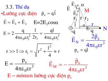 Bài giảng Vật lý đại cương - Chương 1: Trường tĩnh điện (Phần 2)