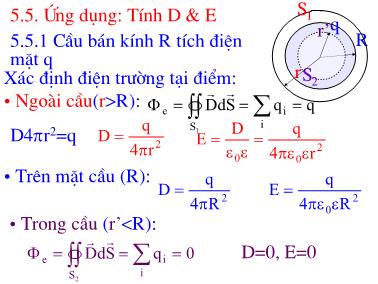 Bài giảng Vật lý đại cương - Chương 1: Trường tĩnh điện (Phần 3)