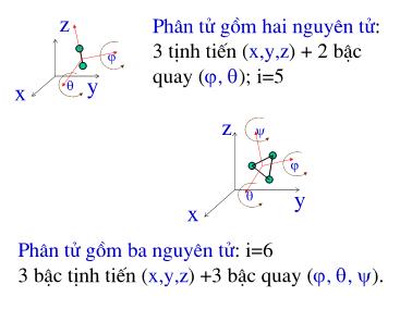 Bài giảng Vật lý đại cương - Chương 9: Phân cực ánh sáng - Thuyết động học phân tử các chất khí và định luật phân bố - Đỗ Ngọc Uấn (Phần 3)
