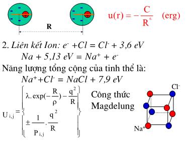 Bài giảng Vật lý đại cương: Vật rắn tinh thể - Đỗ Ngọc Uấn (Phần 2)